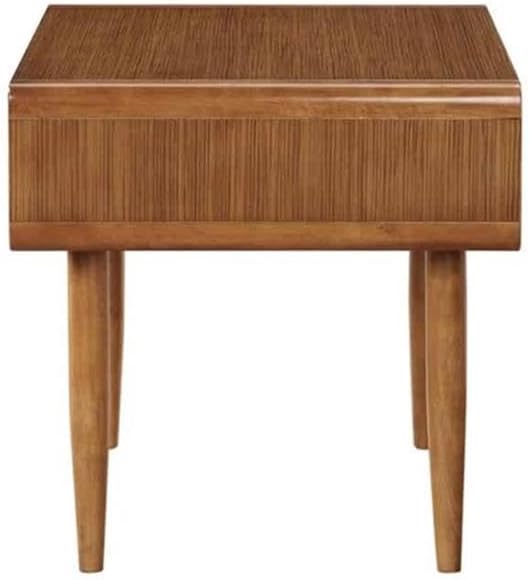 Boraam Zebra Series Alborg End Table, Rich Walnut