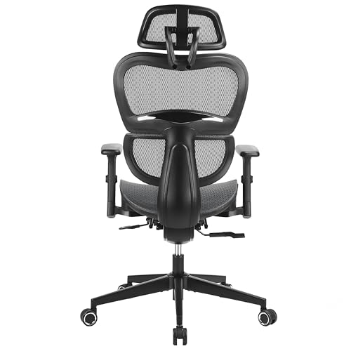 Cadeira Office DT3 Alera+, ergonomica em Mesh Vidartex™, apoio de cabeça 2D, braços 3D, apoio lombar