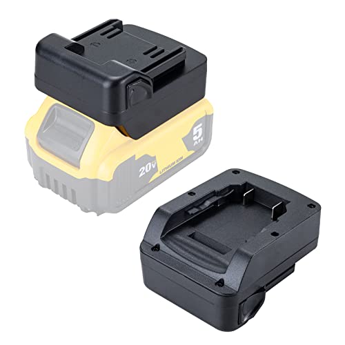 Adapter Converter for Dewalt 20V Battery to Hitachi 18V BSL1830C BSL1815X BSL1815S Battery, to Metabo HPT 18V Battery Power Tool Battery, Work with Hitachi 18V and Metabo HPT 18V Tools
