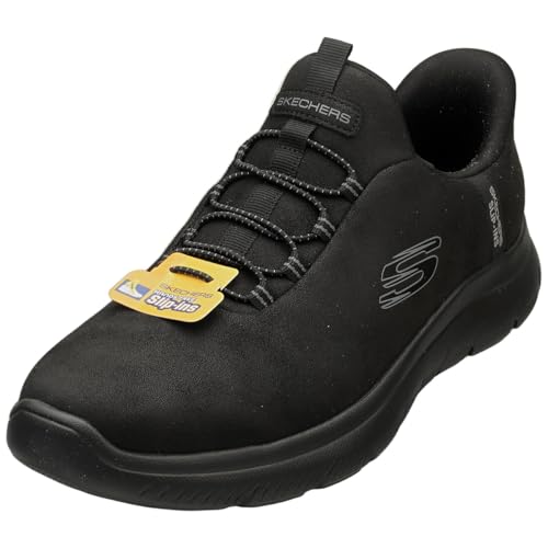 Skechers ���f�B�[�X Summits Korlo �n���Y�t���[ �X���b�v�C���X�j�[�J�[, �u���b�N/�u���b�N, 24.5 cm