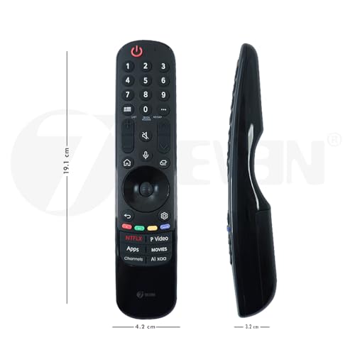 7SEVEN® MR23GN Compatible with Lg Tv Magic Remote Model-AKB76043105 Suitable for Smart Android 4K FHD UHD OLED QLED 32 43 55 65 75 Inches Television 4 41eQaTrVfwL