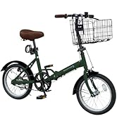 Amazon | AIJYU CYCLE 折りたたみ自転車 16 インチ 軽量 着脱可能カゴ
