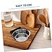 Cabilock Stainless Steel Mixing Bowl with Detachable Scald Clip Non Slip Kitchen Bowl for Cooking and Baking Elegant Design Easy to Clean Secure and Reliable for All Cooking Needs