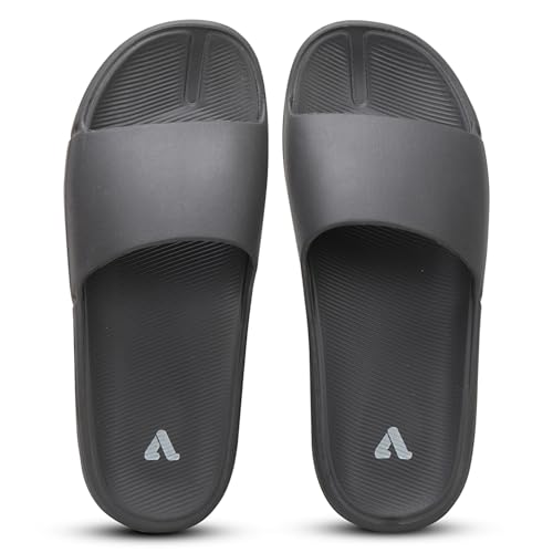 Image of Aqualite NEO-1257 Men Slides slipper with Slip-on wear, Comfort and Flat Base flipflop for dailywear uses