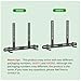 USX MOUNT Universal Soundbar Mount, Sound Bar TV Bracket for Soundbar with Speaker, Fits 2 Installation Options, Removable No-Slip Base Holder Extends 3.46”-6.06”