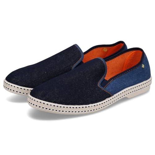 [RIVIERAS] ���r�G�� �X���b�|�� �W�[���Y JEANS �G�X�p�h���[�� �u���[ 1053 1054 1055 1066 LIGHT NAVY/BLACK(1066) 43-27.0-27.5 [���s�A���i]