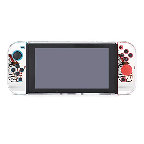 SUPNON Switch Case Compatible with Nintendo Switch Games Protective Hard Carrying Cover Case for Nintendo Switch Console Joy Con Controlle - American Football Helmet in Black Design17544 - Thumbnail 2