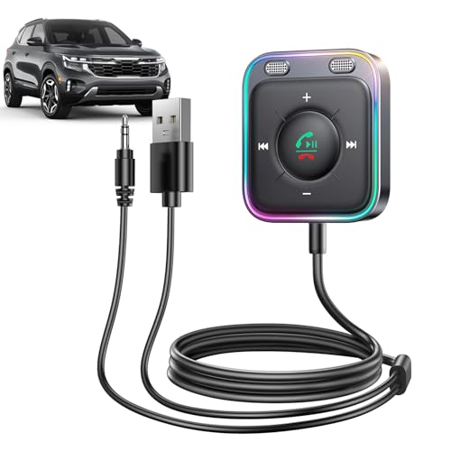 Adaptador AUX para coche con cable receptor de audio emisor directo para radio de uso diario