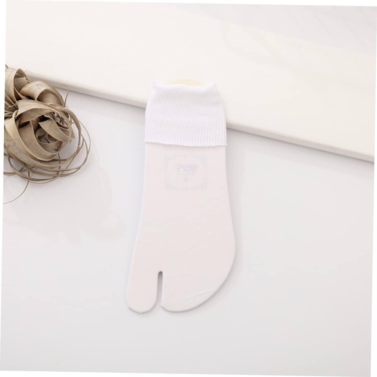 GALPADA 5pairs Disconnect Toe Socks Women's Men's Slipper Socks Summer Toe Thin Velvet Tabi