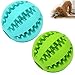 Sunglow 2 Pack Dog Toy Ball - Nontoxic Bite Resistant Teething Toys for Small/Medium/Large Dog and Puppy Cat, Dog Pet Food Treat Feeder Chew Tooth Cleaning Exercise Game IQ Training