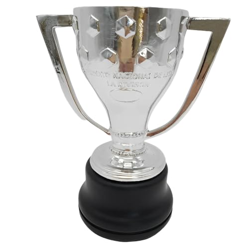 YYDSTES Troféu de campeões de futebol de Espanha de prata troféus da liga do clube de futebol fãs colecionáveis lembranças escritório decorações para a casa ornamentos presentes de aniversário, 15 cm