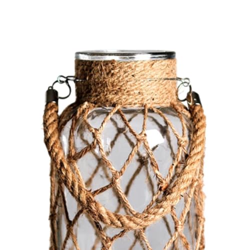 Bouteille décorative enveloppée d'une corde pour salon et table basse chaleureuse
