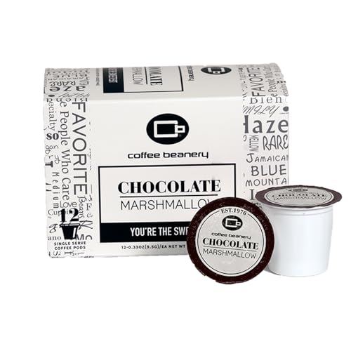 Coffee Beanery Chocolate Marshmallow Coffee Pods | 12ct Medium Roast | 100% Specialty Arabica | Gourmet Flavored Pods