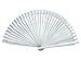 La Señorita Abanico Flamenco Madera Colores Diferentes Vestido Español (Plata)