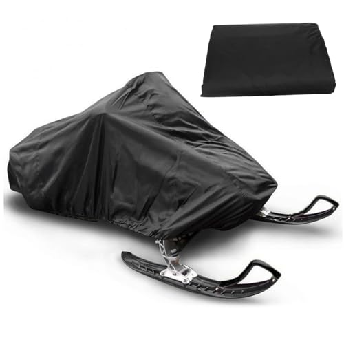 Snowmobile Cover 115x51x48in Waterproof UV Protection Snowmobile Covers with Elastic Band Oxford Cloth Outdoor Snowmobile Accessories Snowmobile Covers Ski Cover, Small