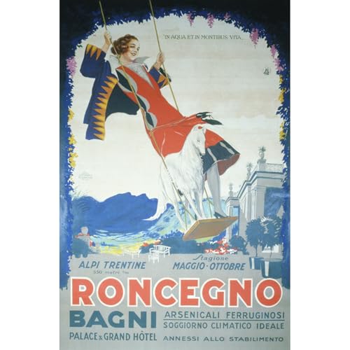Impression sur toile Roncegno 76x101 cm pour une décoration murale de chambre moderne