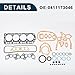 TUCKBOLD Cylinder Head Gasket Kit for Toyota Engine 4Y Efficiency Seal No.0411173046 Engine Valve Gasket Set 1 Set