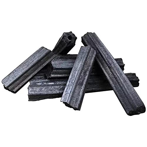 Kings Briquetas de carbón vegetal barbacoa barbacoa 10 kg quema cinco horas sin humo e inodoro