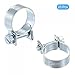 uxcell 18-20mm Mini Fuel Injection Hose Clamp Zinc Plated Steel Fuel Line Clamp 20pcs