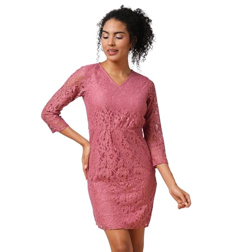 Image of Globus Women Dress (3640581001 Mauve S)