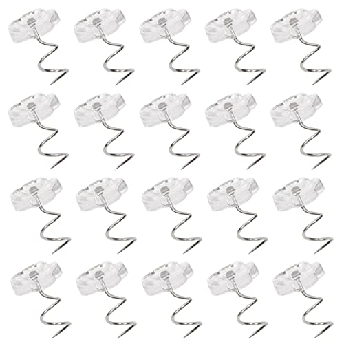 Mini Skater 30 Pack Twist Pins With Small Box Transparent Metal Rose Heads Shape Screw Headliner Hold Upholstery Bedskirts Fixed Blankets Car Slip Couch Furniture Covers In Place #TOP28