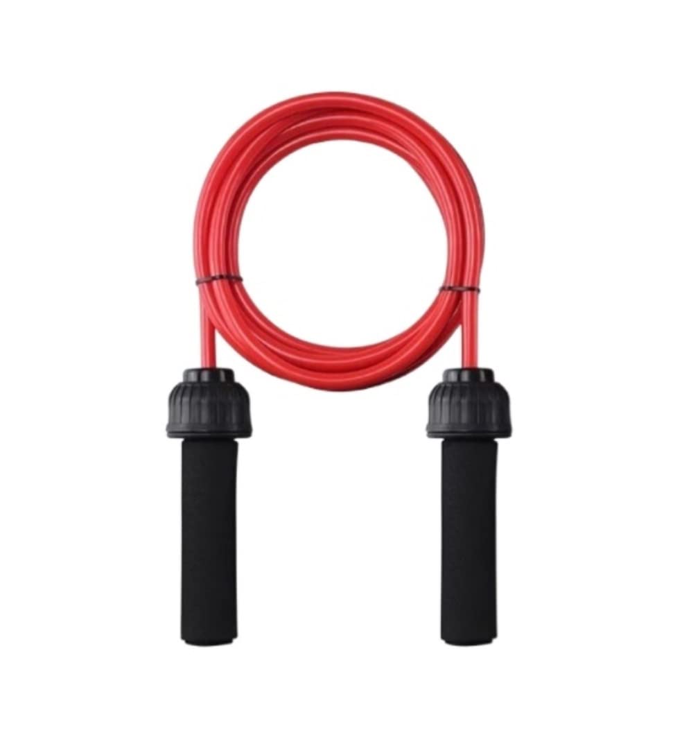 Springseil Verstellbares Sprungseil, Gewichtstragendes, Mutiges, Schweres Sport-Springseil, Schnelles Springen, Training, Fitnessgeräte Seilspringen (Blue : Rood, Size : 700g 14mm)