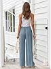 LILLUSORY Linen Wide Leg Pants Womens Palazzo Flow... #3