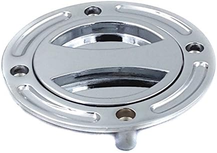 Chrome Keyless Gas Cap Twist Off Fuel Tank Cap for 1997-2003 for Suzuki GSX-R 600/1996-2003 GSX-R 750/2001-2002 GSX-R 1000/1999-2007 for Suzuki Hayabusa/SV 650/ TLR 1001R
