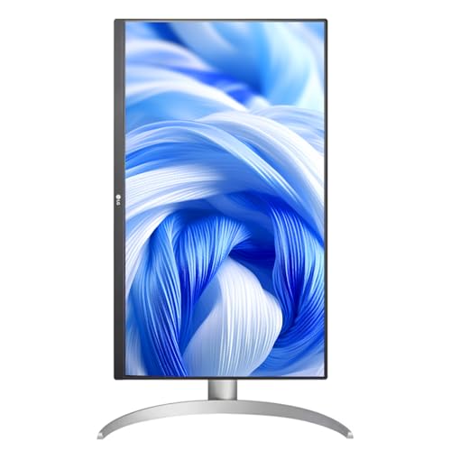 Image of LG 27 inch Ultrafine 4K UHD (3840 x 2160) Monitor, 60Hz, VESA DisplayHDR 400, 5ms, Dynamic Action Sync, Flicker Safe, HDMI & DisplayPort, VESA Mount, Tilt /Height /Pivot Adjustable, White