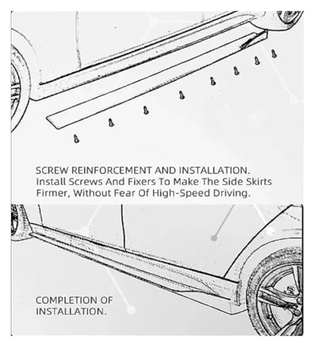 Faldones laterales para Serie 3 F30 kit de extensiones de 2,18m 6