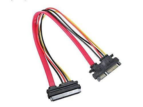 Cable Extensor Serial ATA SATA 7+15 Pin Macho a Hembra 50cm