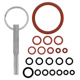 GETAJGHSD Silikonring mit Ovalen Schraubenschlüssel Langlebiger Silikon Reparaturring Reparaturset für Kaffeemaschinen Kompatibel mit Jura und Weiteren Kaffeevollautomaten