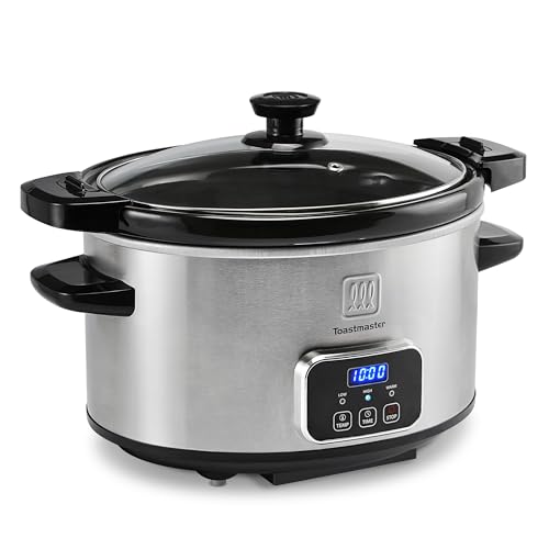 Toastmaster 4-Quart Digital Slow Cooker with Locking Lid - Food
