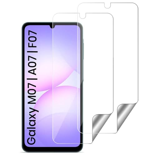 Image of WOW IMAGINE Unbreakable Nano Film Glass Screen Protector for Samsung Galaxy M17e 5G | F70e 5G | M07 | F07 | A07 | A07 5G [ Flexible like a Screen Guard, Harder than a Tempered Glass ] - Pack Of 2