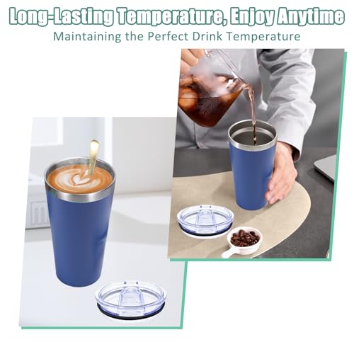 2Pack 16oz Replacement Lid Set for Corkcicle Tumbler,Double Sealing Spill Proof Replacement Top Compatible with 16oz Corkcicle Travel Coffee Mug,16oz Drink Cup Lids Fit for Corkcicle Water Bottle - Thumbnail 4