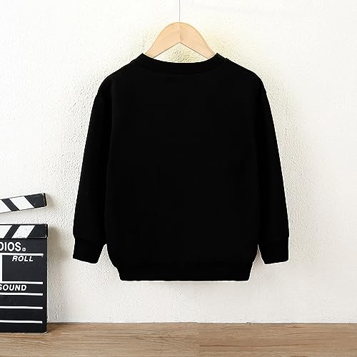 Boys' Long Sleeve Hooded Toddler Kids Baby Boys Girls Letters Prints Long Sleeves Soft Sweatershirt Sweater Kids4
