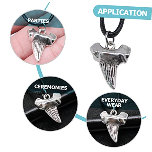 Men Necklace Shark Tooth Necklace Black Necklace For Men Mens Necklaces Black Men Pendant Wolf Necklace Pendant Necklace Personalized Necklace Men Pendant Necklace Hip-Hop Necklace #TOP2