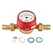 Produktbild Warmwasserzähler 1/2" x 110 mm 90° C mit Verschraubung und Dichtungsset, geeicht 2023