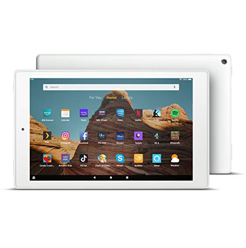 Fire HD 10 Tablet | 10.1" 1080p Full HD display, 32 GB, White - with Ads (Previous Generation - 9th)