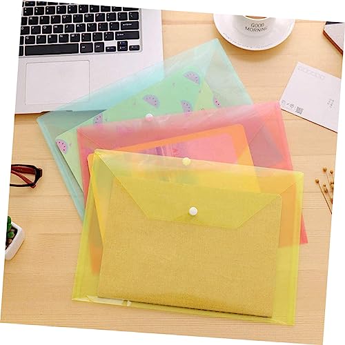 Ciieeo 12 peças porta-arquivos A4 Envelopes bolsa para documentos, envelope colorido, pasta de envel