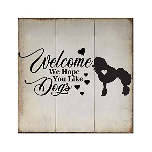 Plaque en bois Dalmatien de 35cm pour decoration murale de maison
