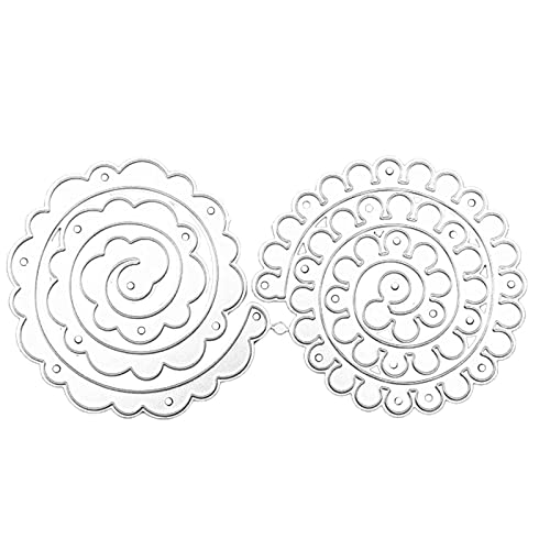 Troqueles de corte de flores para tarjetas de cumpleaños, fiestas, invitaciones, álbumes de recortes, manualidades, tarjetas, álbumes de recortes y sellos