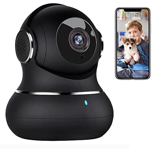 litokam 2K Indoor Security Camera, 360° Cameras for Home Security Indoor with Motion Detection, Pet Cam with Phone App, Baby Monitor-Night Vision