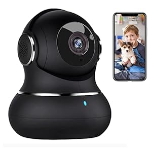 litokam Indoor Camera, Cameras for Home Security Indoor with Motion Detection, Little elf Indoor Security Camera with Night Vision, 360° Pet Camera with Phone App, WiFi Camera Work with Alexa