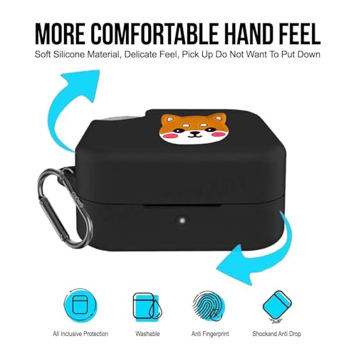 Image of Silicone Case Cover for CMF by Nothing Buds Pro 2 | Buds 2 | Buds 2 Plus (Stikcer Shiba)