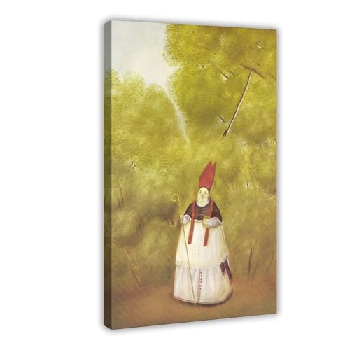 Toile Fernando Botero Arbishop Lost in The Woods pour déco salon et bureau