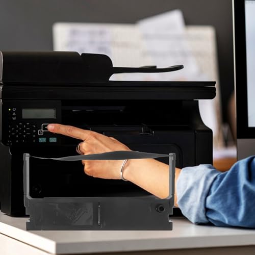 Cinta de tinta negra para impresora matriz de puntos miniatura 6