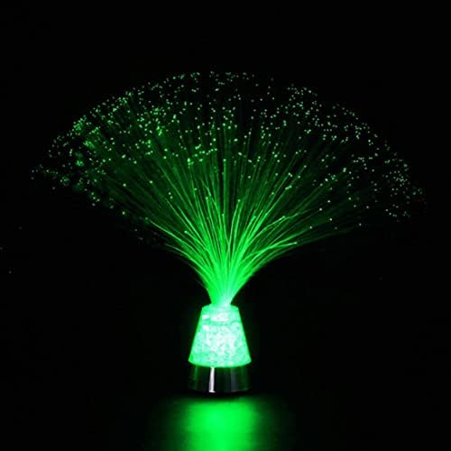 Muzrunq Fibre Optic Lamp Led Color Changing Night Light Mood Relaxing Light with USB Cable Fibre Optic Ice Crystal Lamp Color Changing Night Light Led Table Lamp (no Battery)