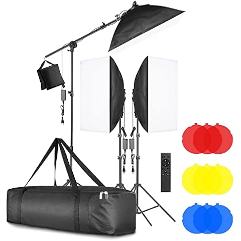 Kit de Iluminación LED Softbox Neewer 3-Pack Cover