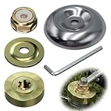5 Pièces Kit Ecrou Tete Debroussailleuse pour Echo Stihl Universel Fixation Écrou Lame Set avec Écrous Métalliques Plaques de Fixation Adaptateur Robuste et Facile à Installer